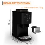 KRUPS Coffee Crush Extra Kaffeevollautomat, nur 15 cm breit, Schwarz – Bild 9