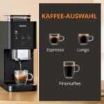 KRUPS Coffee Crush Extra Kaffeevollautomat, nur 15 cm breit, Schwarz – Bild 4