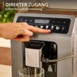 Krups Evidence Hot & Cold Kaffeevollautomat, 18 Getränkespezialitäten, heiße und kalte Getränke, One-Touch Cappuccino, Milchsystem, automatischer Pflegezyklus, schnelle Aufwärmzeit, EA898GF0 – Bild 6