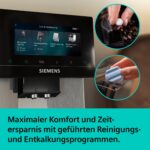 Siemens Kaffeevollautomat EQ900 iAroma, personalisierbare Einstellungen, präzises Mahlwerk, großes, intuitives Full-Touch-Display, Silber, TQ923E03 - Image 7