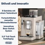 De'Longhi Rivelia - Kaffeevollautomat 8 Getränke Beige – Bild 3