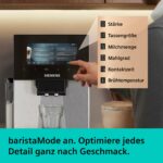 Siemens Kaffeevollautomat EQ900 iAroma, personalisierbare Einstellungen, präzises Mahlwerk, großes, intuitives Full-Touch-Display, Silber, TQ923E03 - Image 3