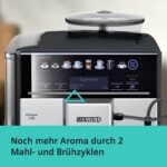 Siemens Kaffeevollautomat EQ6 plus s300, Milchsystem, 11 Getränke, automatische Reinigung des Milchsystems, Keramikmahlwerk, großes Touchdisplay, Silber, TE653501DE - Image 7