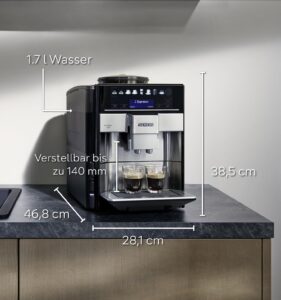Siemens Kaffeevollautomat EQ6 plus s700, TE657503DE, Edelstahl, 10 Getränke - Image 2