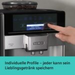 Siemens Kaffeevollautomat EQ6 plus s300, Milchsystem, 11 Getränke, automatische Reinigung des Milchsystems, Keramikmahlwerk, großes Touchdisplay, Silber, TE653501DE - Image 6