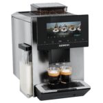 Siemens Kaffeevollautomat EQ900 iAroma, personalisierbare Einstellungen, präzises Mahlwerk, großes, intuitives Full-Touch-Display, Silber, TQ923E03