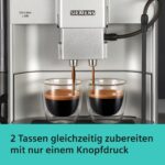 Siemens Kaffeevollautomat EQ6 plus s300, Milchsystem, 11 Getränke, automatische Reinigung des Milchsystems, Keramikmahlwerk, großes Touchdisplay, Silber, TE653501DE - Image 5